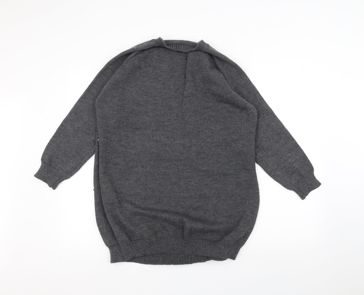 SHEIN Womens Grey  Knit Pullover Jumper Size S