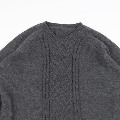 SHEIN Womens Grey  Knit Pullover Jumper Size S