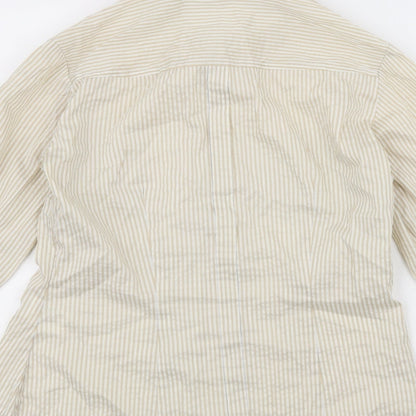 Womens UK Size 8 H&M White Basic Button-Up