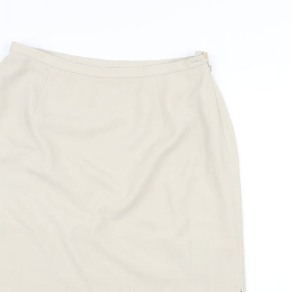 Anne Brooks Womens White   A-Line Skirt Size 12