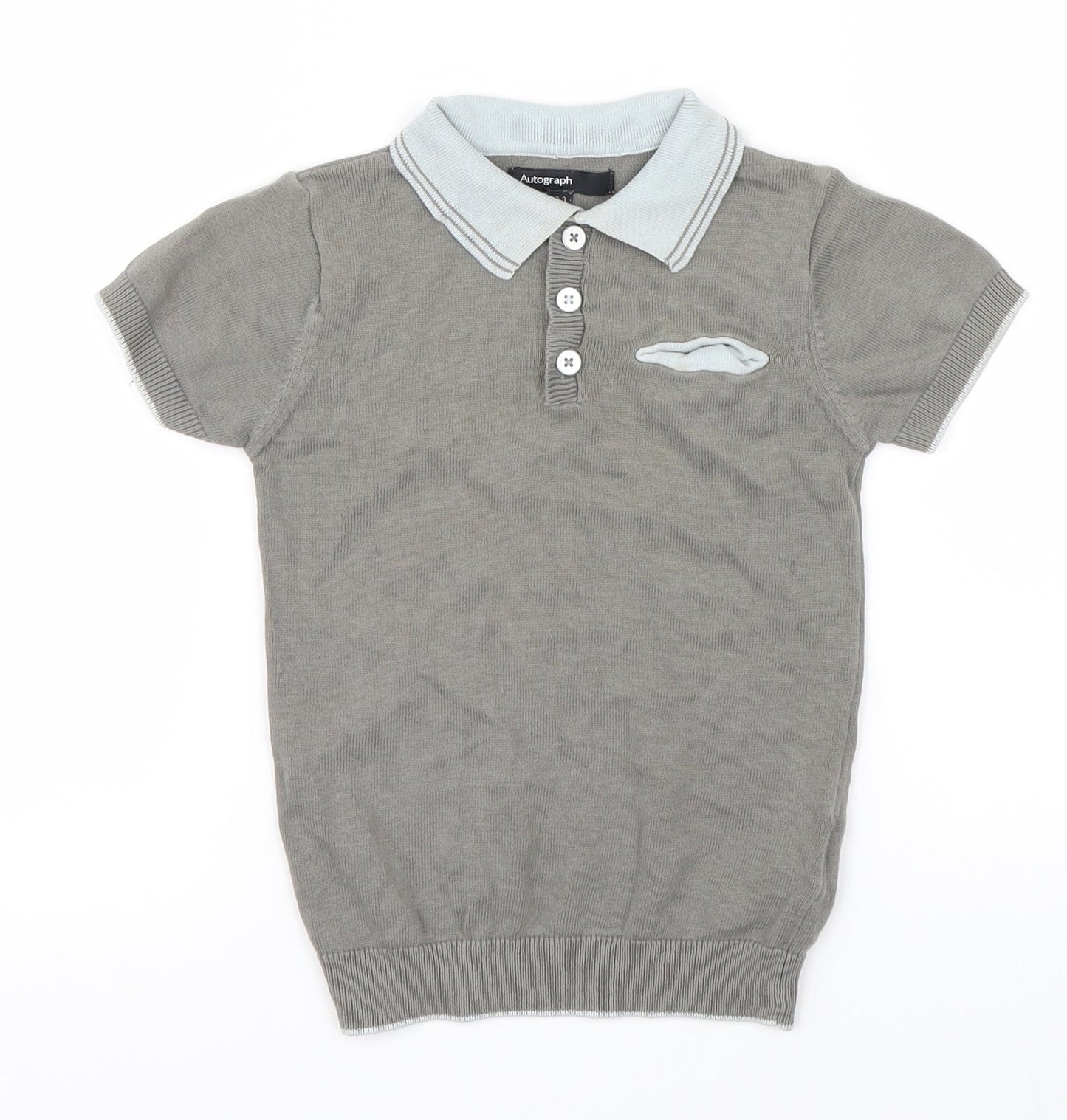 Autograph Boys Grey   Basic Polo Size 2-3 Years