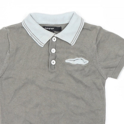 Autograph Boys Grey   Basic Polo Size 2-3 Years