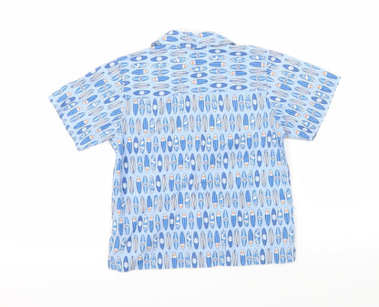 Marks & Spencer Boys Blue   Basic Casual Size 2-3 Years  - surfboards