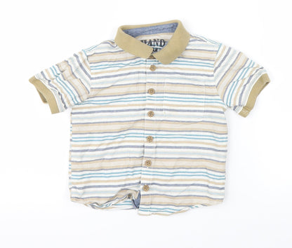Handsome Boys Multicoloured Striped  Basic Polo Size 2-3 Years