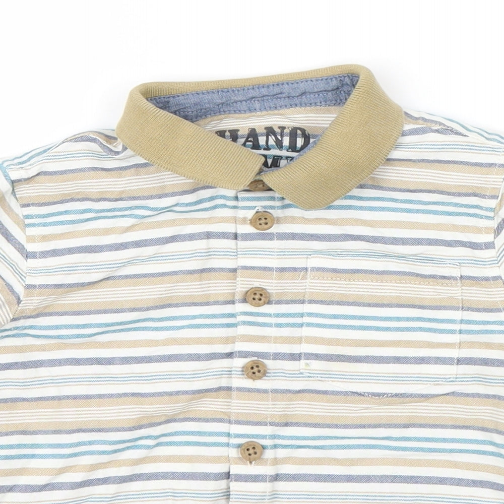 Handsome Boys Multicoloured Striped  Basic Polo Size 2-3 Years