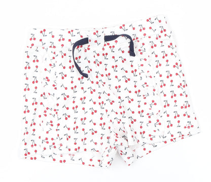 Primark Girls White Polka Dot   Pyjama Pants Size 18-24 Months  - cherries