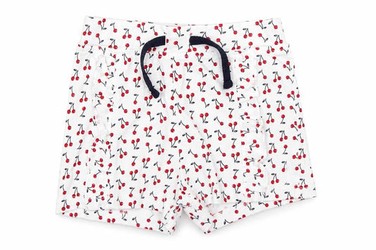 Primark Girls White Polka Dot   Pyjama Pants Size 18-24 Months  - cherries
