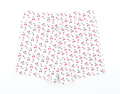 Primark Girls White Polka Dot   Pyjama Pants Size 18-24 Months  - cherries