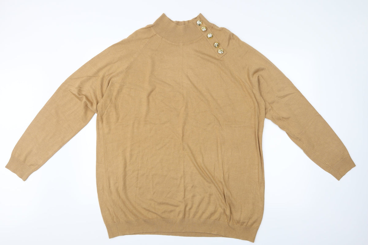 Bonprix Womens Brown Pullover Jumper Size 2XL