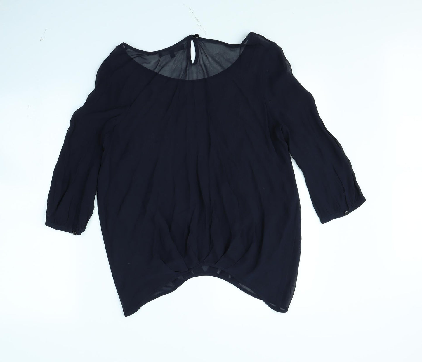 Womens UK Size 8 NEXT Blue Basic Blouse