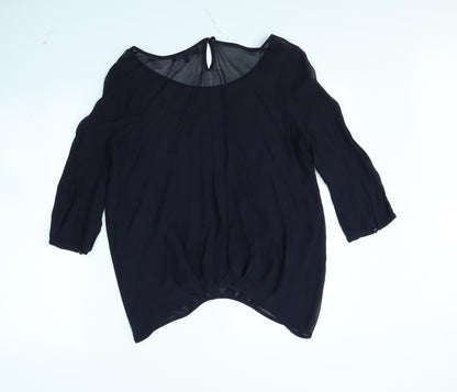 Womens UK Size 8 NEXT Blue Basic Blouse