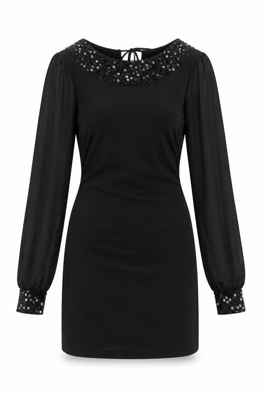 Front view of Club L women’s black mini, size S