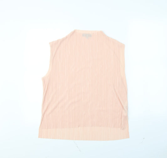 Womens UK Size 14 New Look Pink Basic Blouse