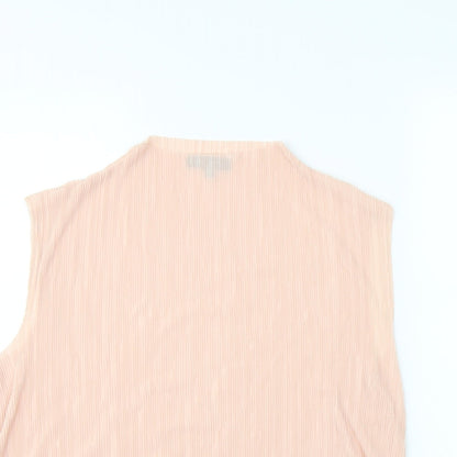 Womens UK Size 14 New Look Pink Basic Blouse
