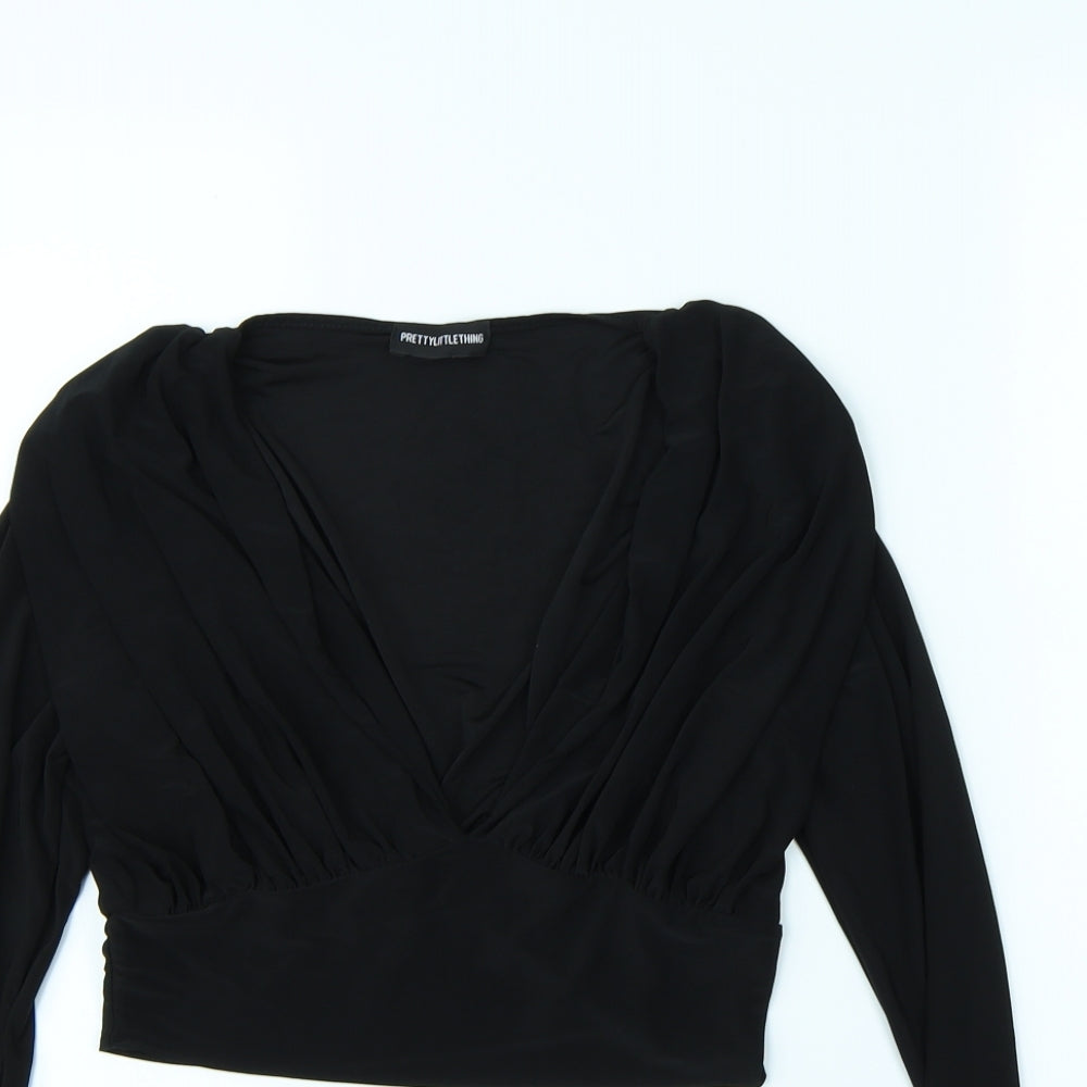 pretty little thing Womens Black   Basic Blouse Size 12