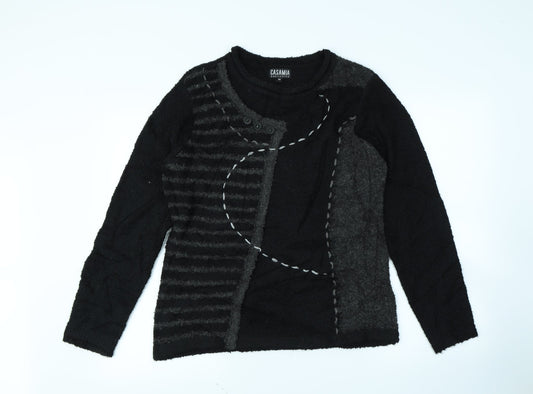 Casamia Womens Black   Pullover Jumper Size M