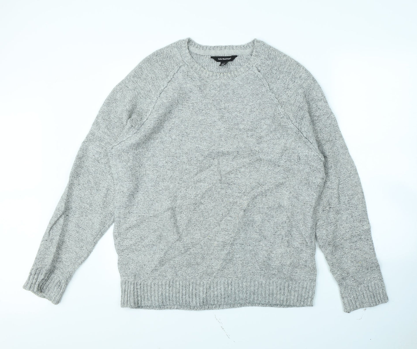 Cedar Wood State Mens Grey   Pullover Jumper Size L