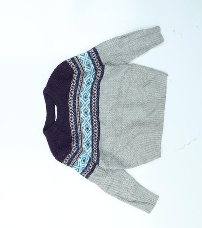 M&Co Boys Grey   Pullover Jumper Size 3 Years