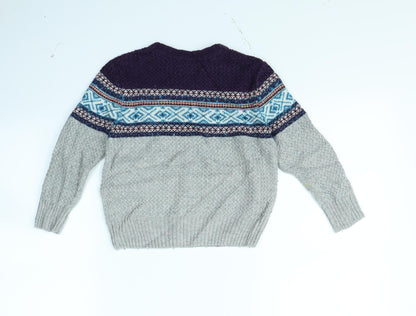 M&Co Boys Grey   Pullover Jumper Size 3 Years