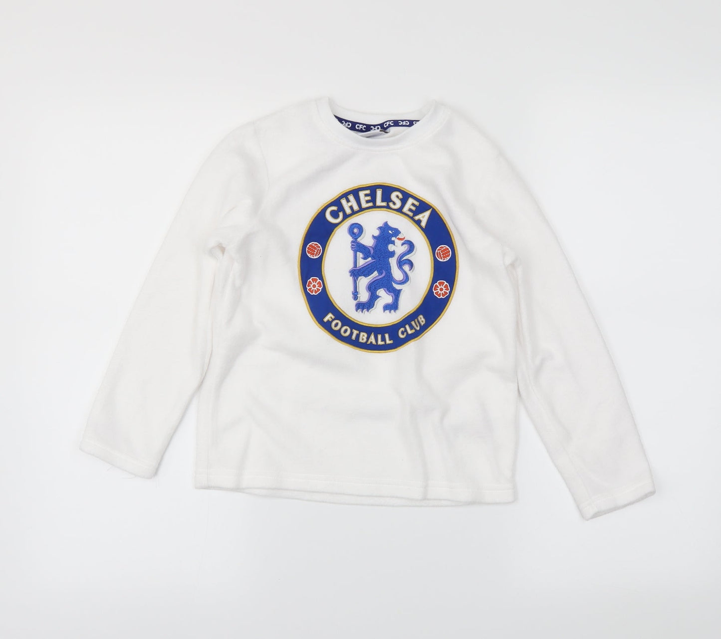Chelsea Girls White   Pullover Jumper Size 6-7 Years  - Chelsea F.C