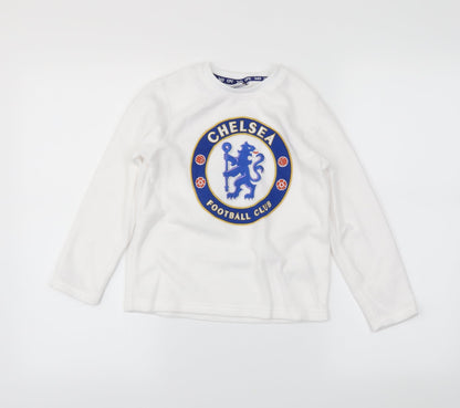 Chelsea Girls White   Pullover Jumper Size 6-7 Years  - Chelsea F.C