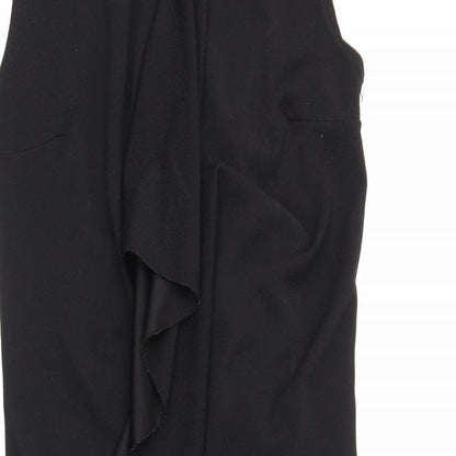 Womens UK Size M Boohoo Black Kimono Coat