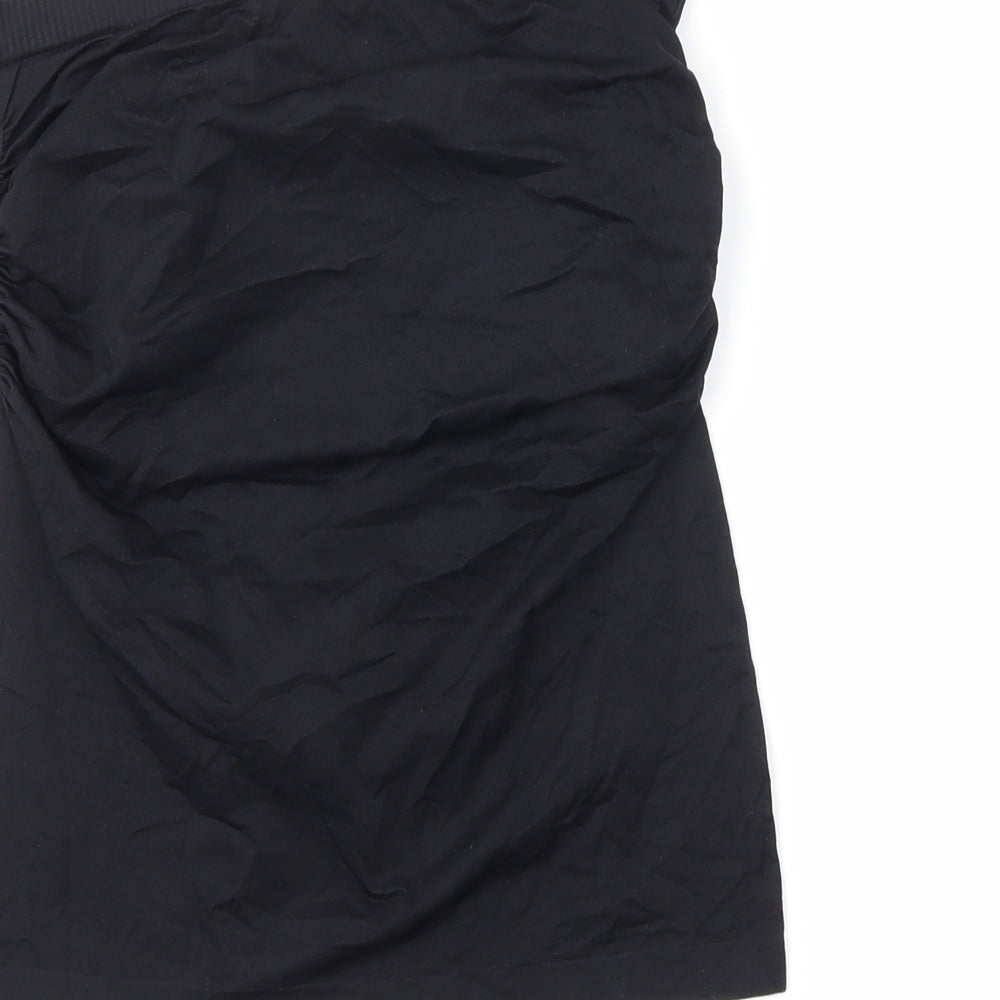 Womens UK Size M newlook Black Cropped Tank