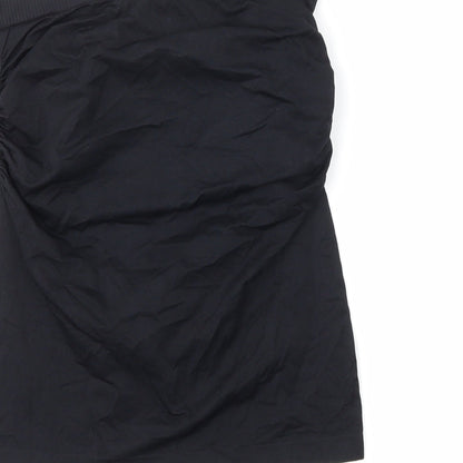 Womens UK Size M newlook Black Cropped Tank