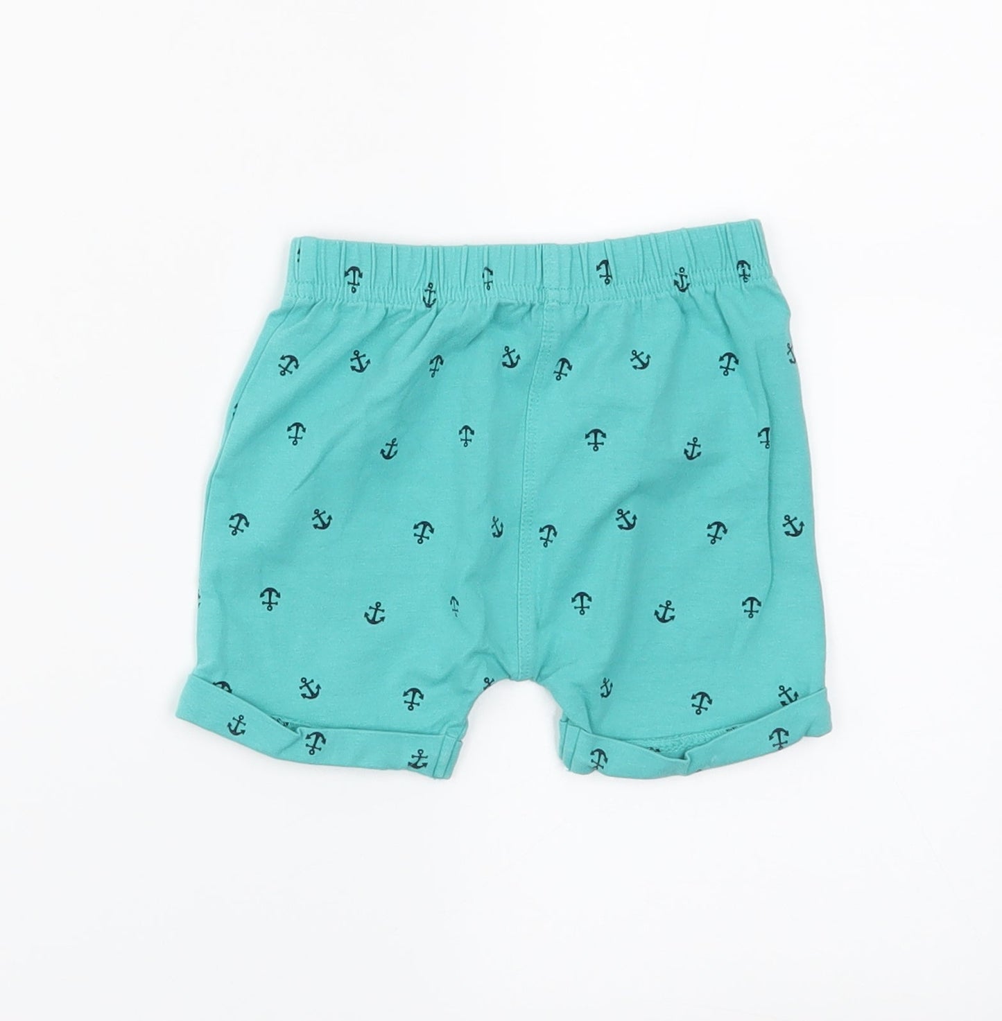 Preworn Boys Green   Cropped Trousers Size 3-6 Months