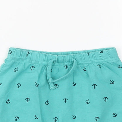 Preworn Boys Green   Cropped Trousers Size 3-6 Months