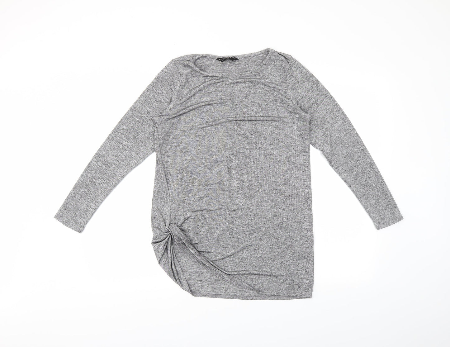 Womens UK Size 12 Dorothy Perkins Grey Basic Blouse