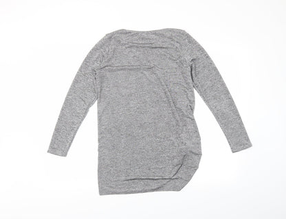 Womens UK Size 12 Dorothy Perkins Grey Basic Blouse