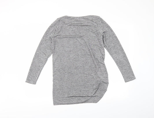 Womens UK Size 12 Dorothy Perkins Grey Basic Blouse