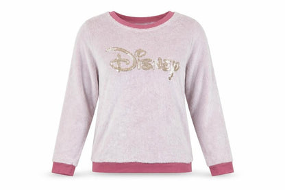 Disney Womens Pink Solid  Capri Pyjama Top Size XS  - disney