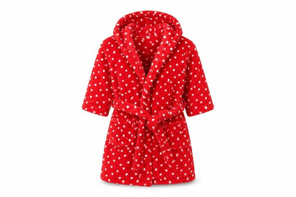 Next Girls Red Polka Dot  Capri Robe Size 2-3 Years