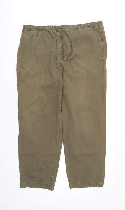 Womens UK Size L BHS Regular Fit Chino Brown Trousers