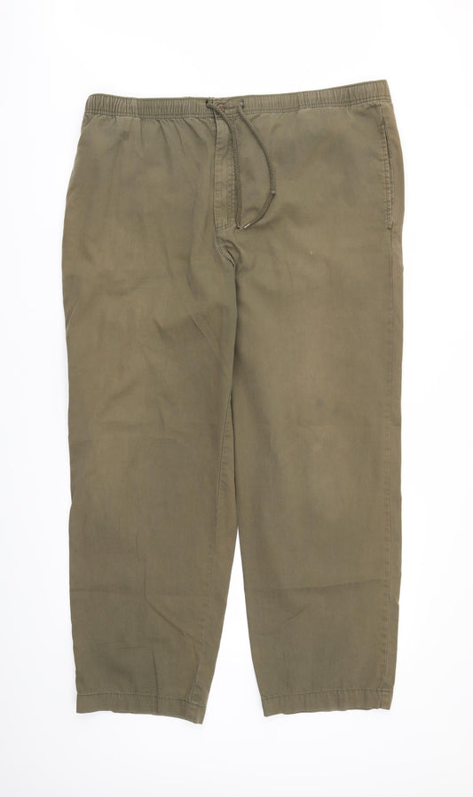 Womens UK Size L BHS Regular Fit Chino Brown Trousers