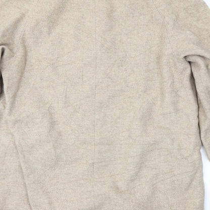 Womens UK Size 14 Bonmarché Beige Overcoat