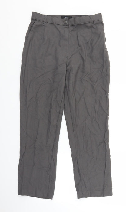 Womens UK Size 10 Marks and Spencer Regular Fit  Grey Trousers