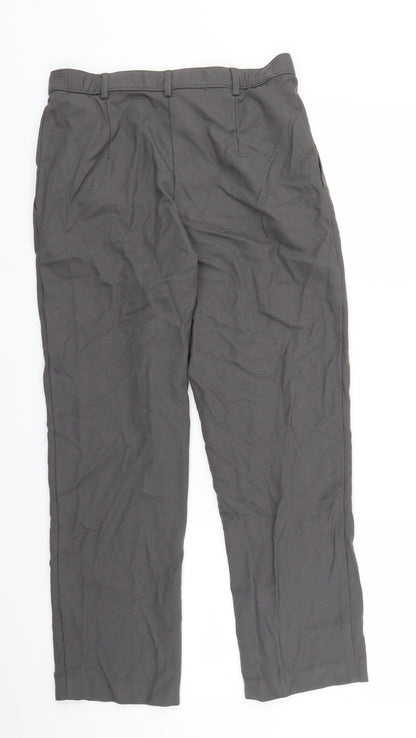 Womens UK Size 10 Marks and Spencer Regular Fit  Grey Trousers