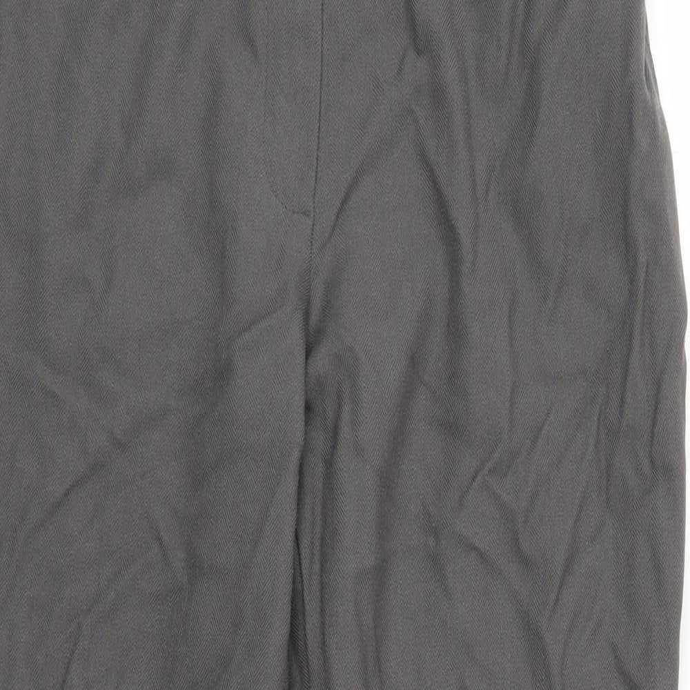 Womens UK Size 10 Marks and Spencer Regular Fit  Grey Trousers