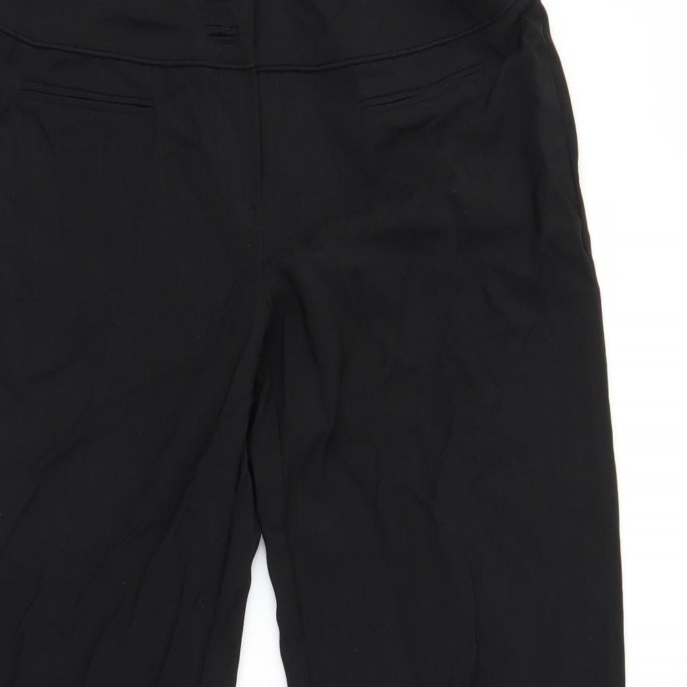 Womens UK Size 12 Dorothy Perkins Regular Fit  Black Trousers
