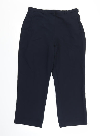 Womens UK Size 14 BHS Regular Fit  Blue Trousers
