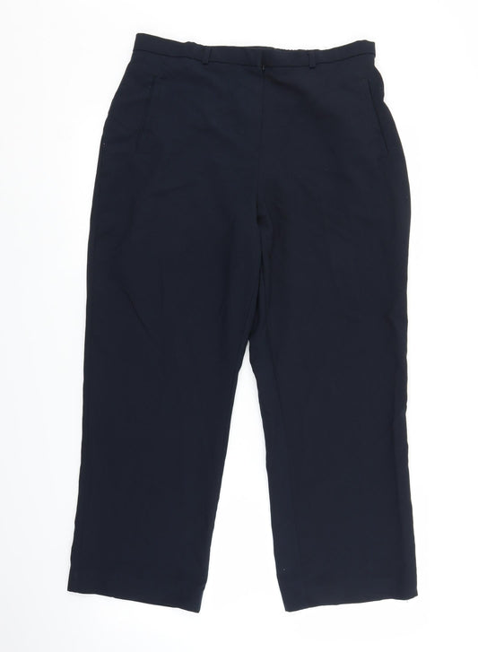 Womens UK Size 14 BHS Regular Fit  Blue Trousers