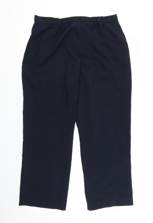 Womens UK Size 14 BHS Regular Fit  Blue Trousers