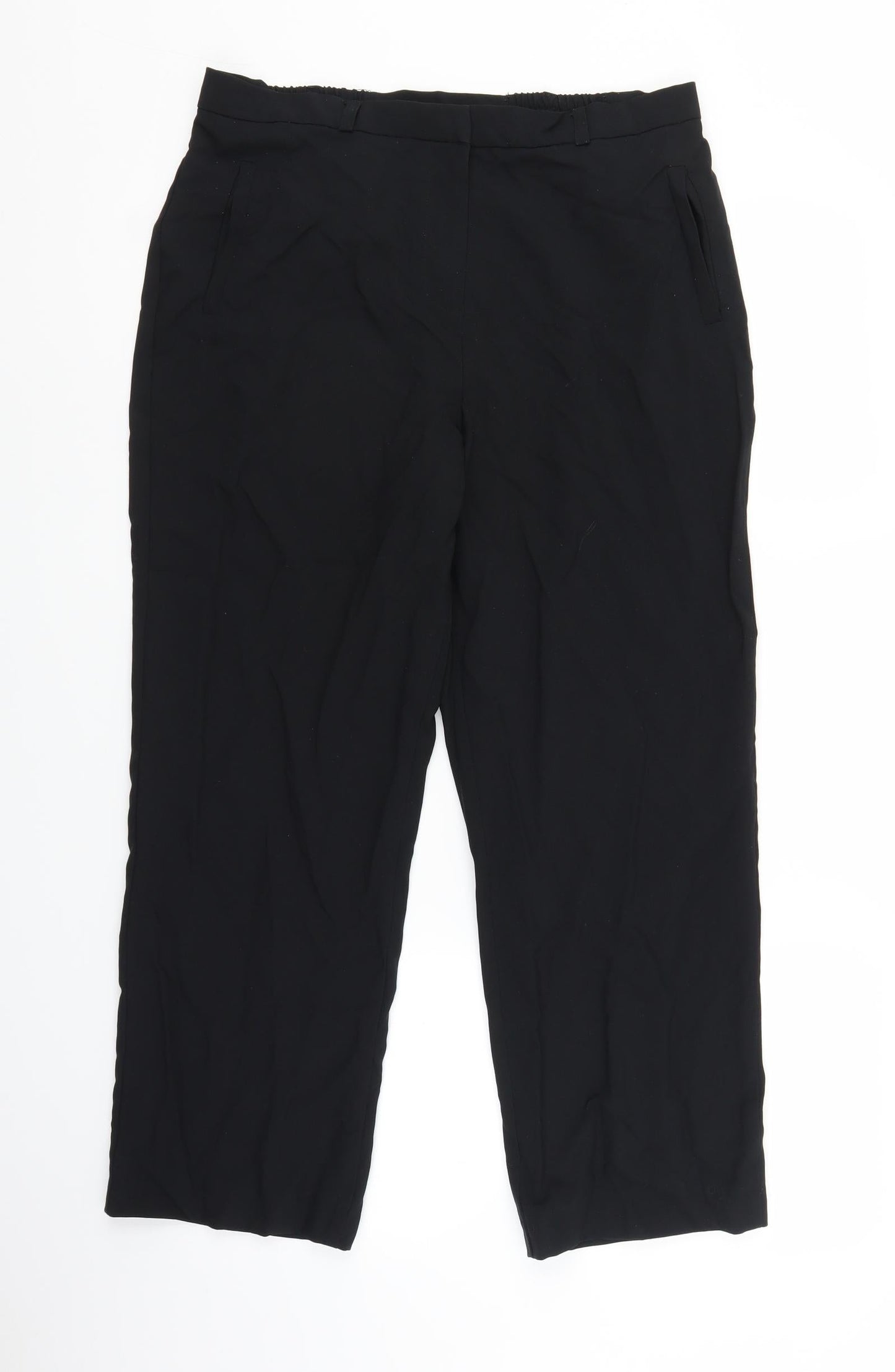 Womens UK Size 14 BHS Regular Fit  Black Trousers