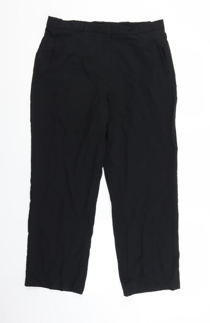 Womens UK Size 14 BHS Regular Fit  Black Trousers