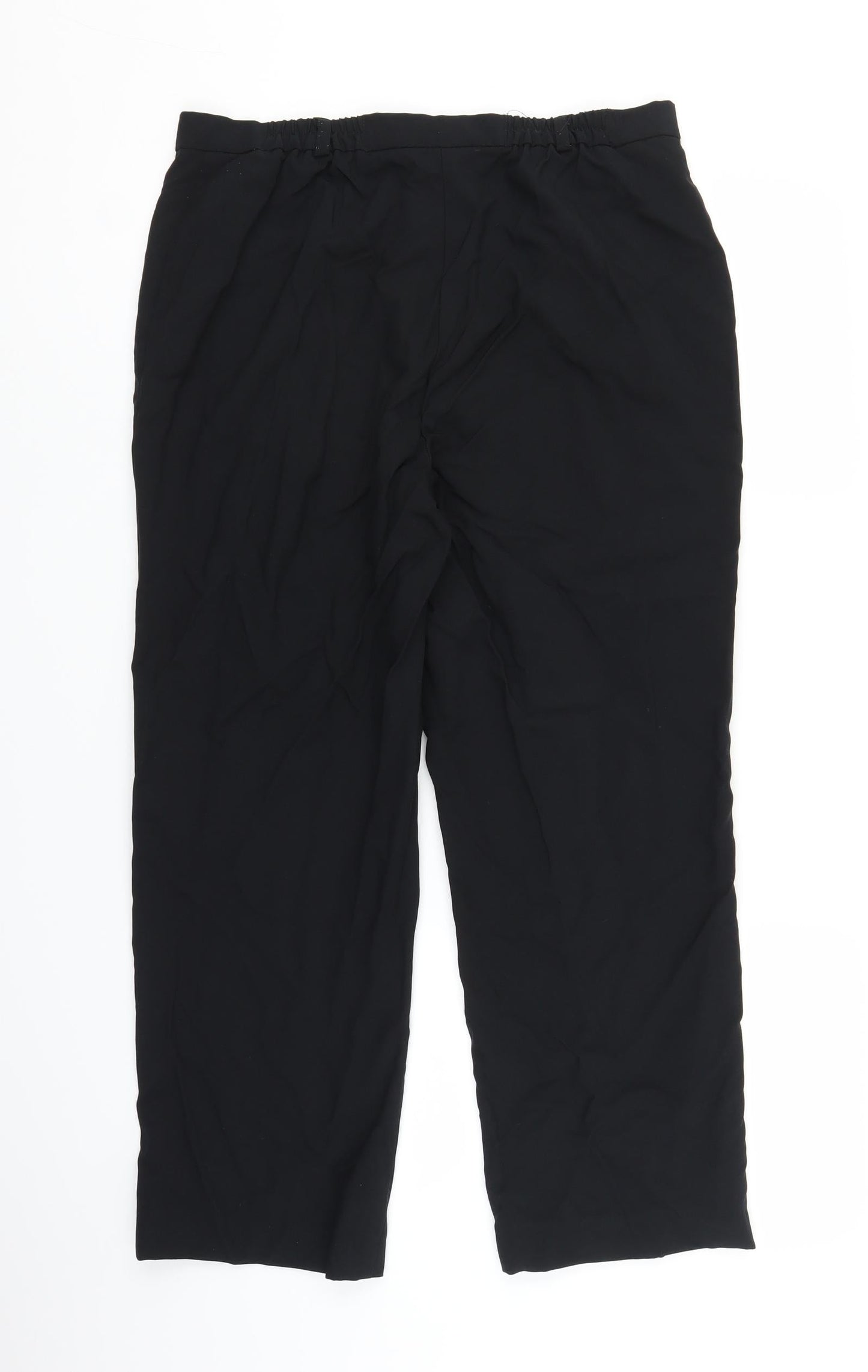 Womens UK Size 14 BHS Regular Fit  Black Trousers