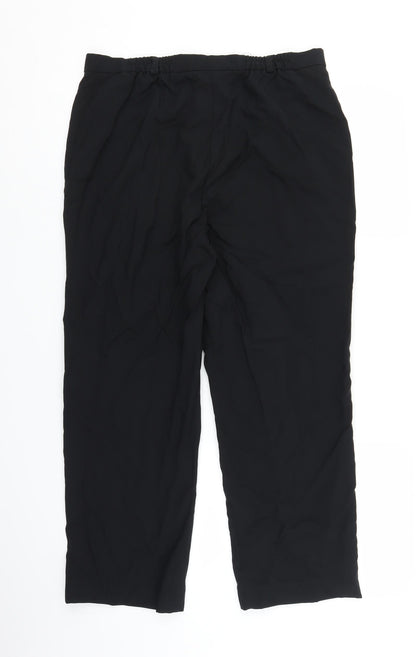 Womens UK Size 14 BHS Regular Fit  Black Trousers