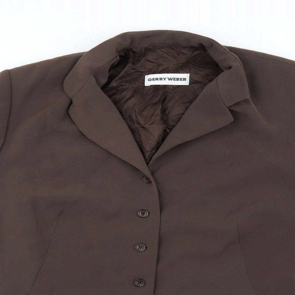 Womens UK Size 44 Gerry Weber Brown Jacket